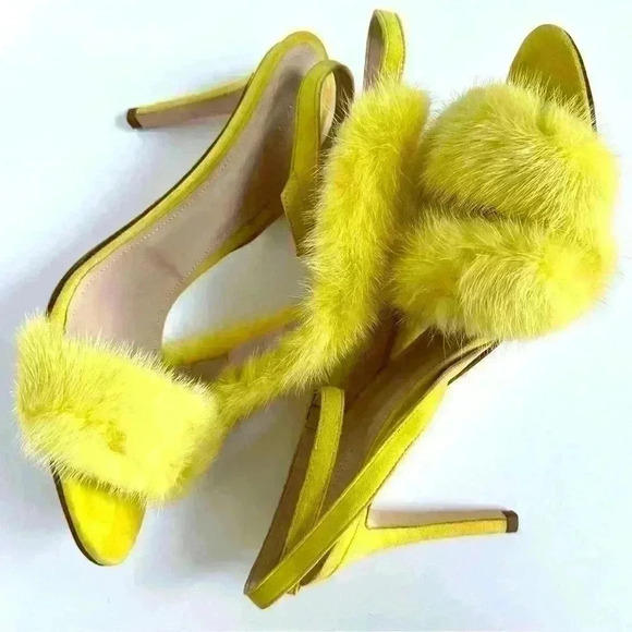 Barneys New York Yellow Leather Sandals size 42 - Picture 13 of 17